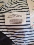 One Piece V Neck Swimsuit Ruched Front Size L