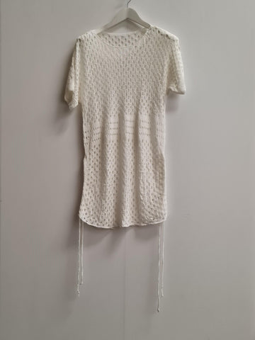 Womens Crochet Hollow Out Knit Swimsuit Cover Summer Dress Size S