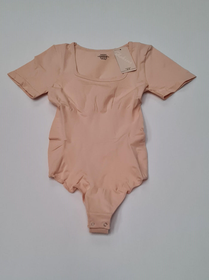 Short Sleeve Thong Back Bodysuit Size L/XL