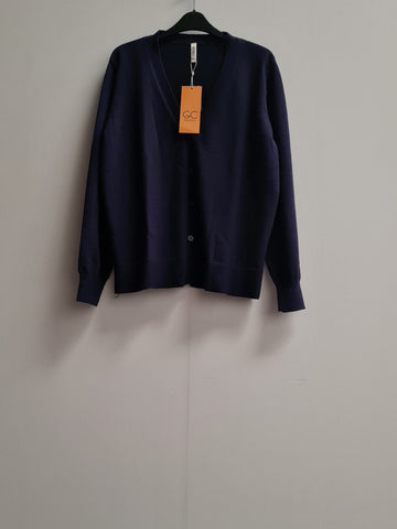 Women's Lightweight Knit V-Neck Cardigan Size XL (UK 20-22)