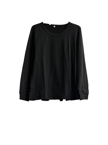 Womens Casual Plain T-Shirt Long Sleeve Top Size XL