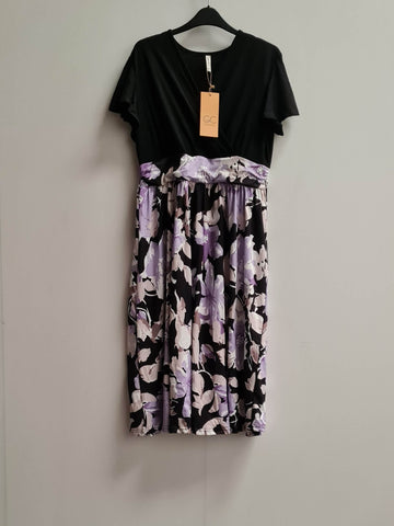 Women's Wrap Dress Ruffle Short Sleeve V-Neck Size XL (UK 20 - 22)
