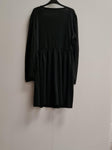 Long Sleeve Square Neck Knee Length Dress Size XL