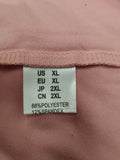 Womens Casual Plain T-Shirt Crew Neck Long Sleeve Top Size XL