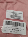 Womens Casual Plain T-Shirt Crew Neck Long Sleeve Top Size XL