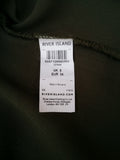 Green Wrap Womens Top Size 8