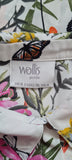 Womens Floral Print Long Sleeve Shirts Size 8