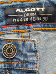 Men's Denim Riped Bermuda Shorts Size IT 44
