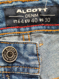Men's Denim Riped Bermuda Shorts Size IT 44