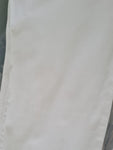 Women's White Denim Long Trousers Size 8