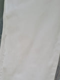 Women's White Denim Long Trousers Size 8