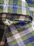 Men's Check Long Sleeve Cotton Shirts Size XL