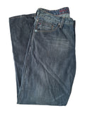 Men's Straight Jeans Dark Blue W 33 L 32