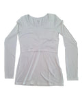 Women's Bamboo Essentials Long Sleeve Top White XS