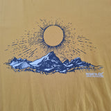 Men's Short Sleeve T-Shirt Mustard Yellow XL