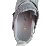 Women's Elast Lace-Up Sneakers Grey Velvet 6