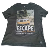 Men's Graphic Short Sleeve T-Shirt Olive Green XL