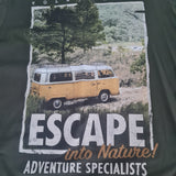 Men's Graphic Short Sleeve T-Shirt Olive Green XL