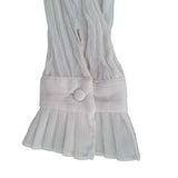 Women's Crinkle Long Sleeve Shirt Cream UK 10