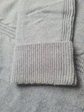 Women's Cable Knit Mock Neck Jumper Blue UK 14