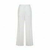 Women's Wide Leg Trousers White 8
