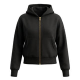 Women's Zip-Up Hoodie Black S