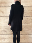 Women's Black Mid-Length Coat Size 6
