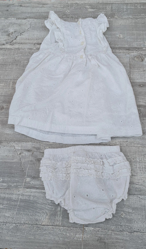 Girls' 2 Pcs Set of Dress and Panties 12-18 Months