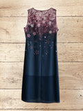 Women's Sleeveless V Neck Summer Dress Size S