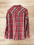 Men's Check Cotton Long Sleeve Shirts Size 3XL