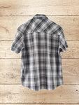 Men's Checkered Shirt With Short Sleeves Size XL