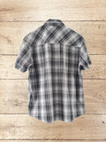 Men's Checkered Shirt With Short Sleeves Size XL