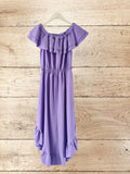 Women's Asymmetrical Purple Dress Size 10