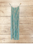 Women Summer Striped Midi Dress Size 10