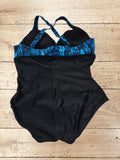 Women's One Piece Cross Strap Swimsuit Size XL / UK 20 -22