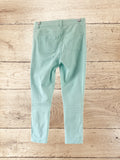 Women's Mint Denim Cropped Trousers Size 8