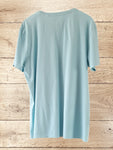Men's VW Print Cotton Blue T-shirt Size XL