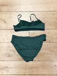 Green High Cut Bikini Set Size M
