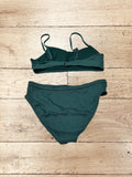 Green High Cut Bikini Set Size M