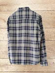 Men's Check Long Sleeve Flannel Shirts Size L