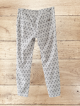 Womens Cropped Geometric Print Trousers Size S