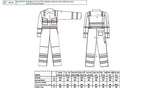 MX28 Coverall Overall Flame Resistant Workwear Size XXL