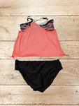 Womens Swimming Costiume 2 Piece Tankini Set Size XL