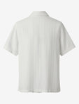 Men's Short Sleeve Print Cotton Shirts Size XL