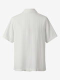 Men's Short Sleeve Print Cotton Shirts Size XL