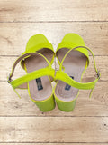 Women's Lime High Heel Sandals Size 6