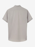 Men's Slim Fit Short Sleeve Cotton Shirts Size 17.5