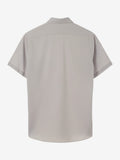 Men's Slim Fit Short Sleeve Cotton Shirts Size 17.5