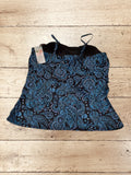 Womens Tankini Tops Push Up Bra Size XL