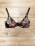 Savanna Sunset Plunge Bikini Top Bra Size 34D